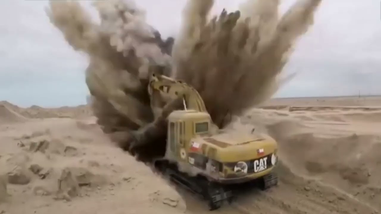 Detonación de una mina antitanque