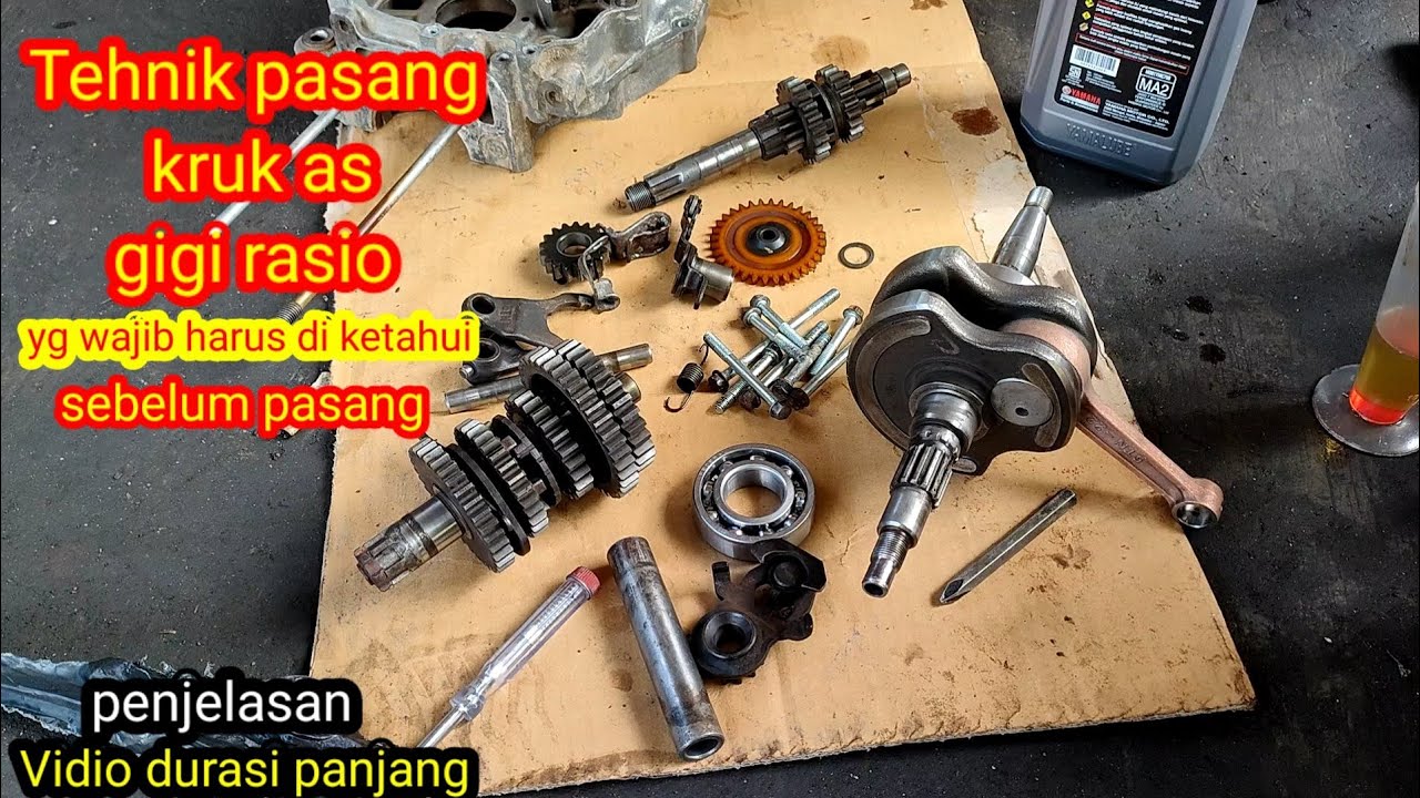 Cara pasang kruk as dan rasio Jupiter z 03