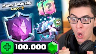 GASTEI 100 MIL GEMAS PARA CHEGAR NA LIGA MAIOR CAMPEÃO!! Diário do Top 1