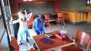 McDonnell Kids doing Starbucks Harlem Shake in the Store