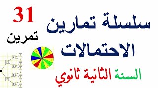 تمارين الاحتمالات للسنة الثانية ثانوي