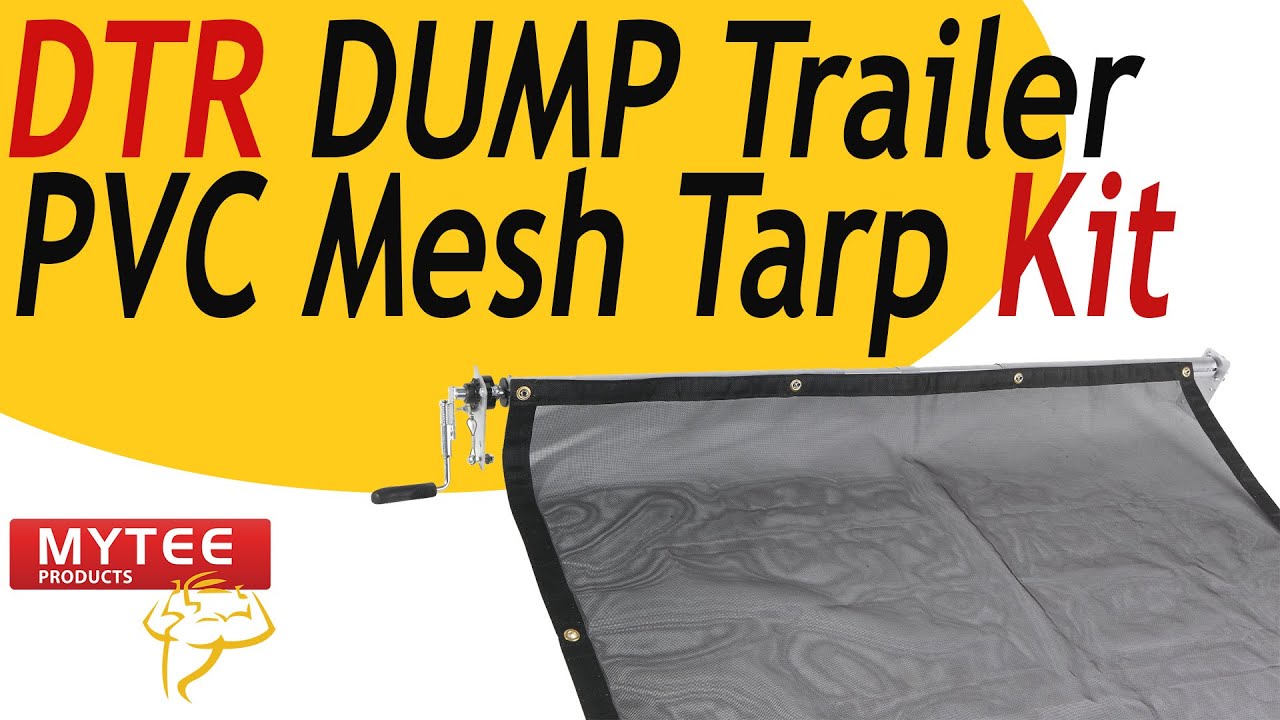 DTR DUMP Trailer PVC Mesh Tarp Kit w/ PVC Mesh Tarp YouTube