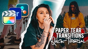 PAPER TEAR TRANSITION // EASY FINAL CUT PRO TUTORIAL