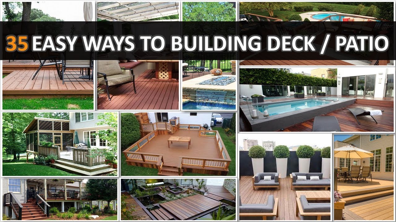35 Easy Ways to Building Deck or Patio DecoNatic YouTube