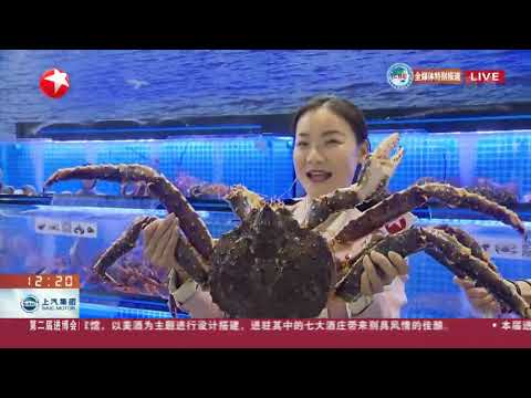 探营进博会来自深海的俄罗斯帝王蟹！ 一元起拍？【第二届中国国际进口博览会】【东方卫视官方HD】