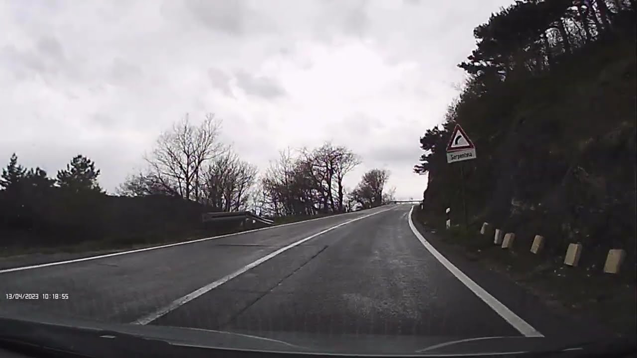 Driving from Senj to Plitvice Lakes 13.4.2023