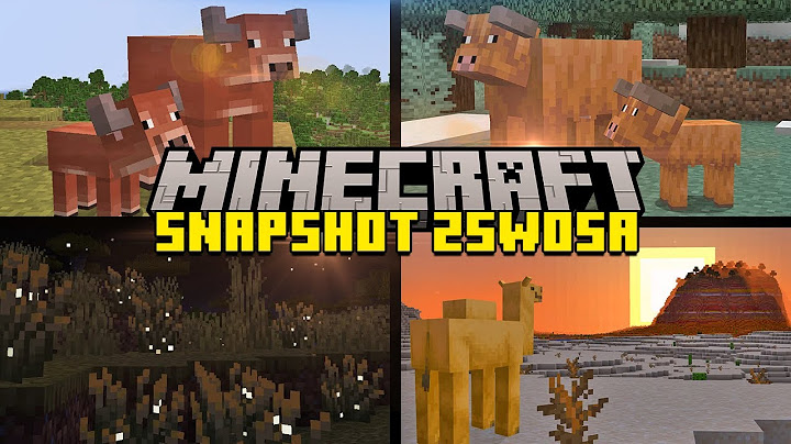MINECRAFTS AMBIANCE UPDATE + FIREFLIES, NEW COWS ADDED (Snapshot 25w05a)