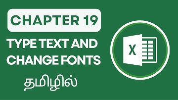 Excel Uncovered Chapter 19: How to type text in cell change font style in excel Tutorial in Tamil