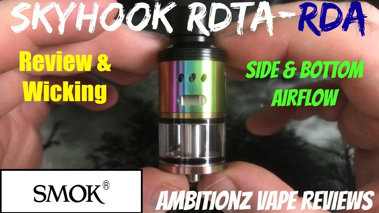SMOK SKYHOOK RDTA/RDA Review & Wicking Technique | Great Airflow!