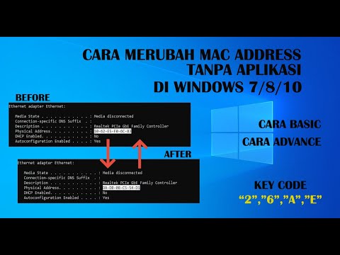 Cara Merubah MAC Address Tanpa Aplikasi di Windows 7810 - Cara Basic & Cara Advance 100 WORK by MRF Channel