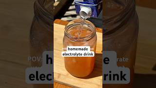 Homemade Electrolyte Drink  Recipe Below  electrolytes hydration healthydrink
