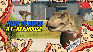 Lets Build a T-rex House in Jurassic World Evolution 3!