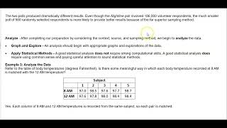 Famous 1-1 Statistical and Critical Thinking Profile