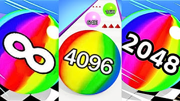 Ball Run 2048, Rolling Ball Number Games, Infinity Play | Satisfying Ball Games Hub LIVE 🔴 24/7