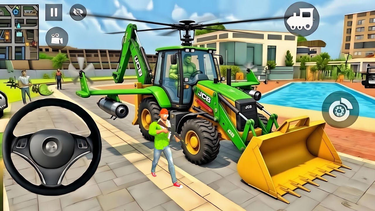 🤑Indian Thift Auto Simulator🤩Indian Showroom Purchase😯 Hulk Wali Fly Jcb& Car🥳Game