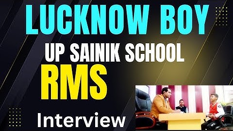 यूपी सैनिक स्कूल इंटरव्यू | UP sainik school interview | Military school | PD Classes Manoj Sharma