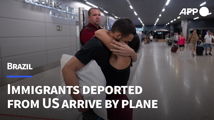Immigrants deported from US arrive in Brazil by plane | AFP thumbnail