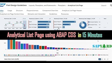 002 How to Create Analytical List Report Fiori App in 15 Minute?