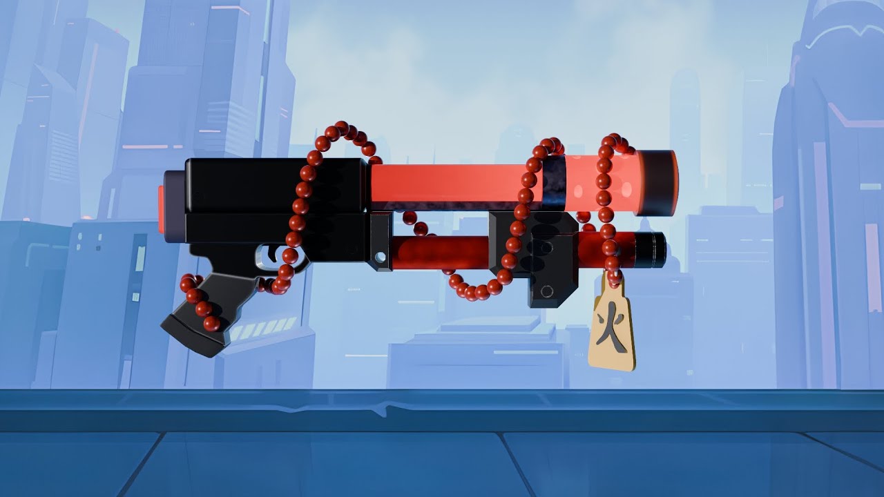 Shenji's 3D Gun Model by Night Guard | Blender | Bullet Echo