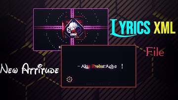 New Attitude Level Lyrics Edit || Alight Motion Text And Shake Effect Xml || Emon Editz
