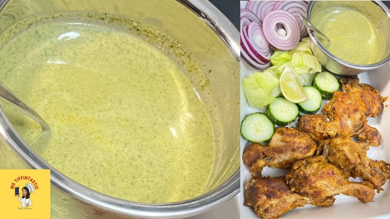 Green chutney for kebab Green chutney for Tandoori Chicken Dip for