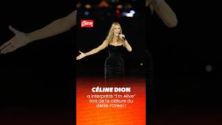 C&eacute;line Dion a interpr&eacute;t&eacute; "I'm Alive" lors du d&eacute;fil&eacute; l'Or&eacute;al !