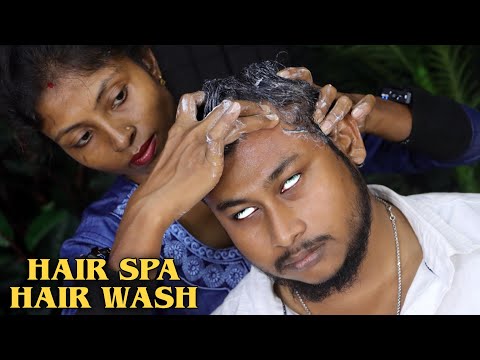 Hair Spa by Barber Girl | How to Control Hairfall | Hair Scratching & Neck Cracking | ASMR