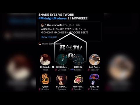 Snake Eyez Vs Twork PART 3 YOU SOFT YOU PUSSY Cortez Pulls Up Spaces Midnightmadness