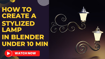 Blender 3D - Create a Stylized lamp in blender under 10min | Beginners tutorial