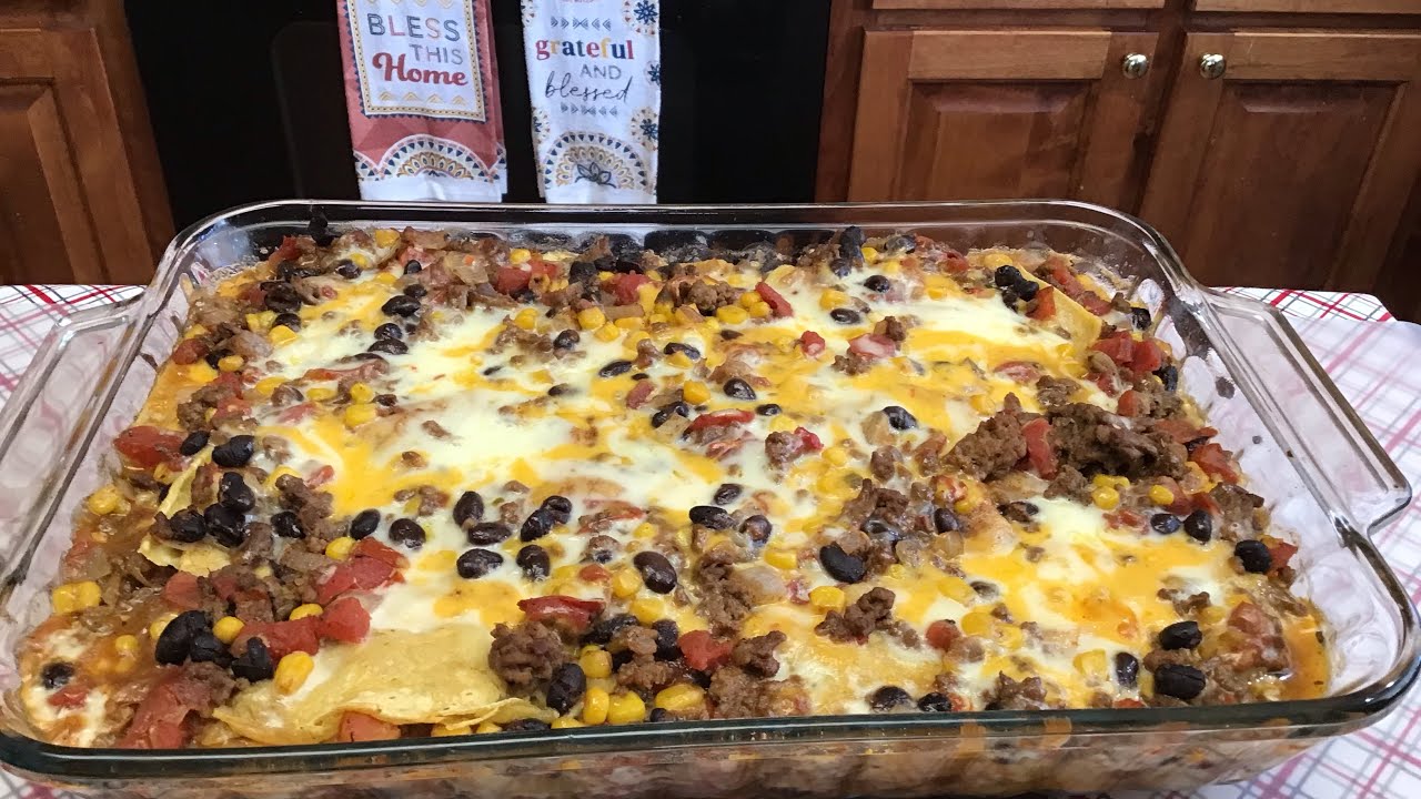 Запеканка из тако от бабушки Роуз. Без глютена и сахара.