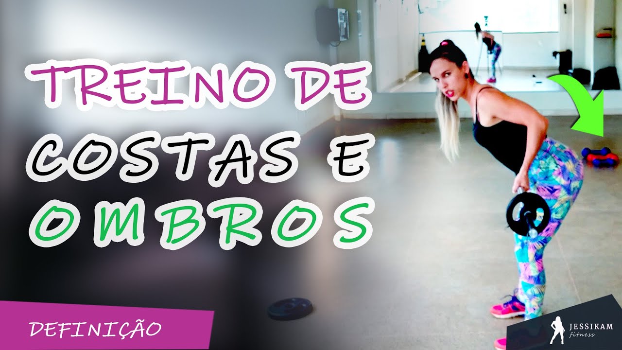Treino Para Definir Costas e Ombros Feminino [Fazer Junto] - YouTube