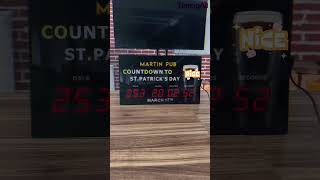 Get Ready for St. Patrick's Day with Custom Day Countdown Clock! 🍀