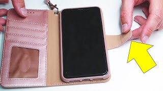 Arae iPhone X/Xs Premium PU Leather Wallet Phone Case Review (Link Below 👇)
