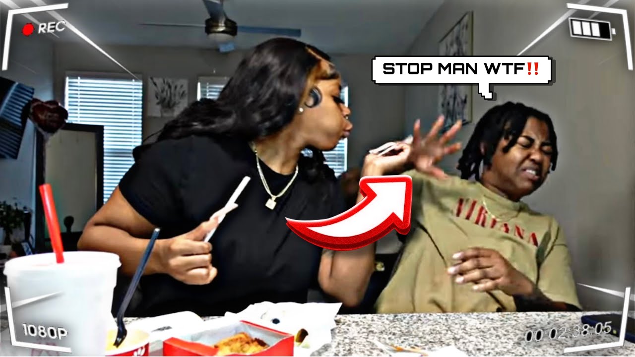 ДЕЛАЮ НОГТИ, ПОКА МОЯ ДЕВУШКА ЕДИТ!*ОНА ПЕРЕВЕРНУЛАСЬ*