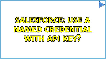 Salesforce: Use a Named Credential with API key?