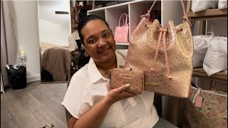 Brahmin Marlowe in the color Cashmere Pink + the wallet | Mother’s Day unboxing #3