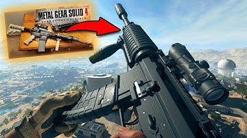 "Solid Snake" Custom M4 from "Metal Gear Solid 4" in Modern Warfare II Gameplay