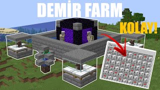 MİNECRAFT DEMİR FARM Nasıl Yapılır !! 1.16.5