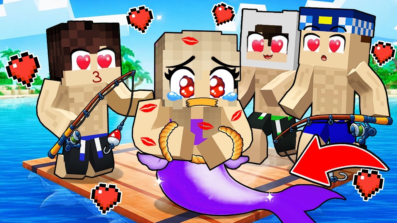 DELİ ERKEK HAYRANLAR DENİZ KIZI BERCA'yı BIRAKMIYOR! -Minecraft