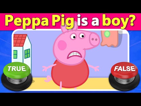🐷🐽 Peppa Pig True or False Quiz ⭕❌ Can You Outsmart This Tricky Challenge? | Quiz DingDong