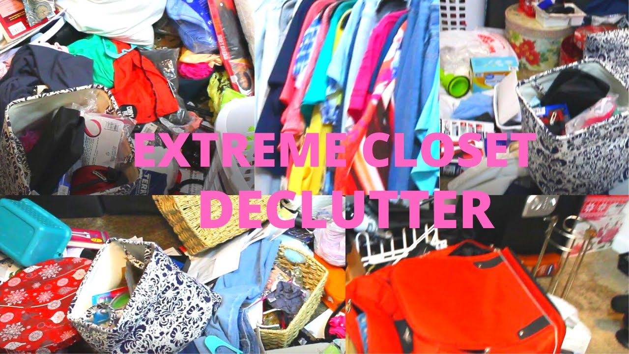 EXTREME CLOSET DECLUTTER 2020/ DEEP CLEAN WITH ME 2020 /EXTREME ...