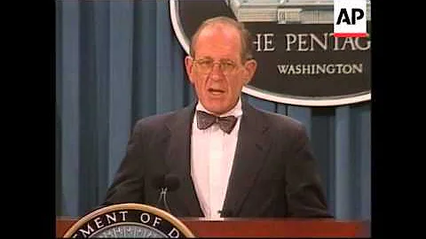 USA: PENTAGON KOSOVO PEACE DEAL PRESS BRIEFING