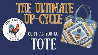 Quilt-As-You-Go Tote: How to Up-cycle a Reusable Shopping Bag (No Pattern!)