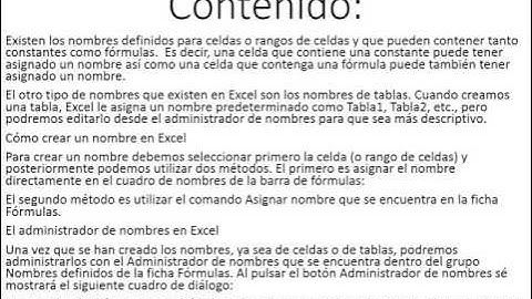 Excel 2010 Básico: Laboratorio Acceso Rápido a Nombres en Excel