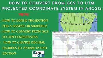 Mastering Coordinate Systems: Converting GCS to UTM Projections and Vice Versa in ArcGIS #tutorial