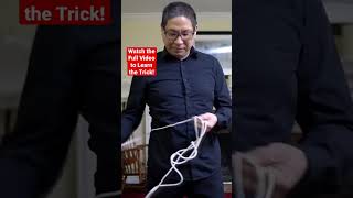 Ropes Through Body: Easy Magic Trick With Ropes #ropemagic #easymagictrick