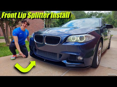 Front Splitter Installation BMW F10 Front Splitter Install & Review! | 535i Build pt.6 - YouTube