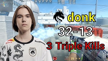 CS2 donk 32-13 (nuke) 3 Triple Kills! faceit POV | 2025/01/18 | #cs2 #demo