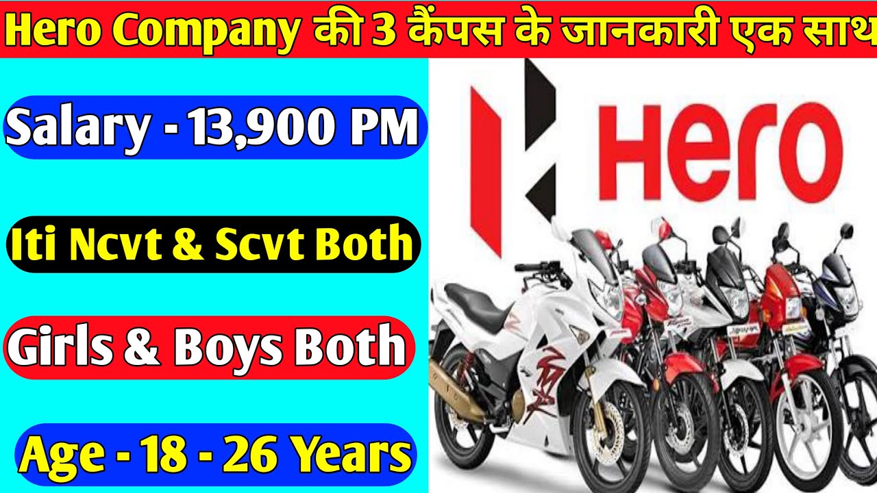Hero Motocorp Campus Placement Hero Company Job Latest Iti Job