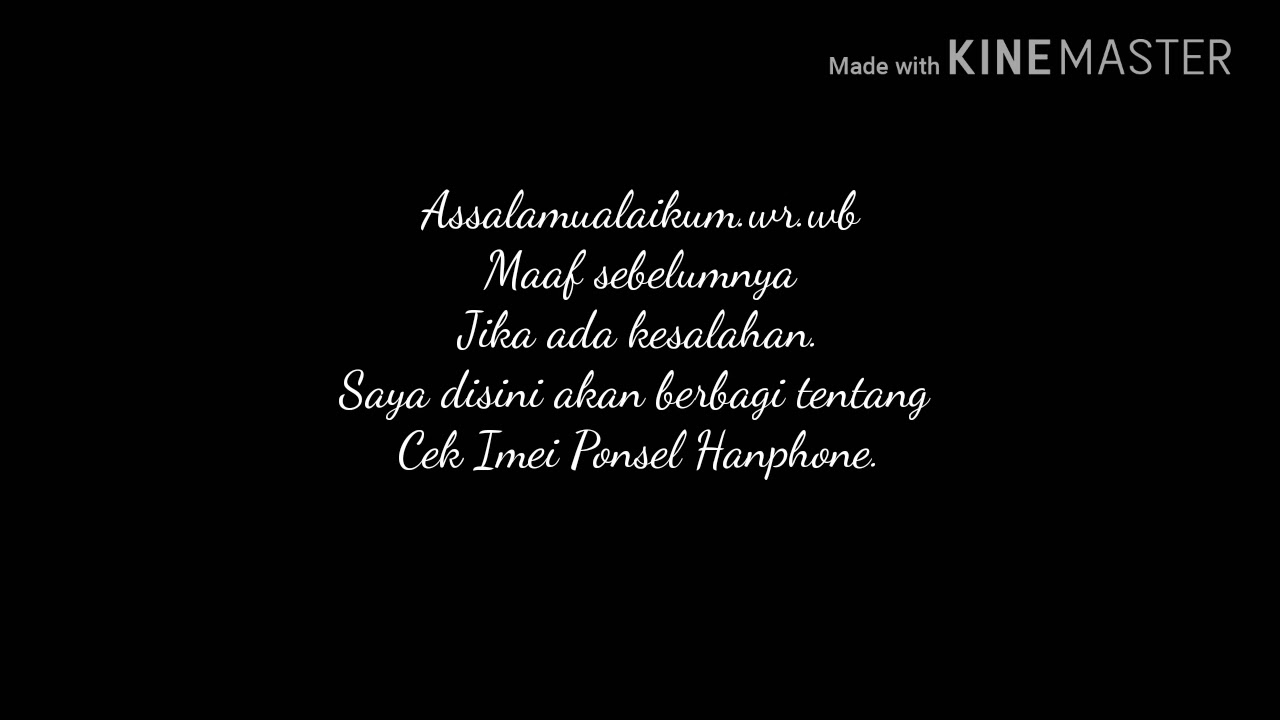 Cara cek IMEI pada handphone. - YouTube